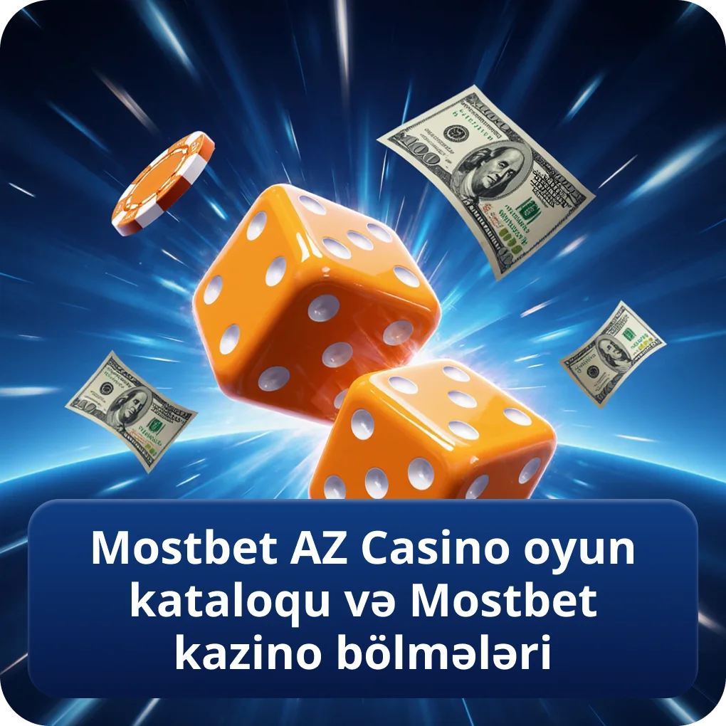 Mostbet AZ Casino oyun kataloqu və Mostbet kazino bölmələri
